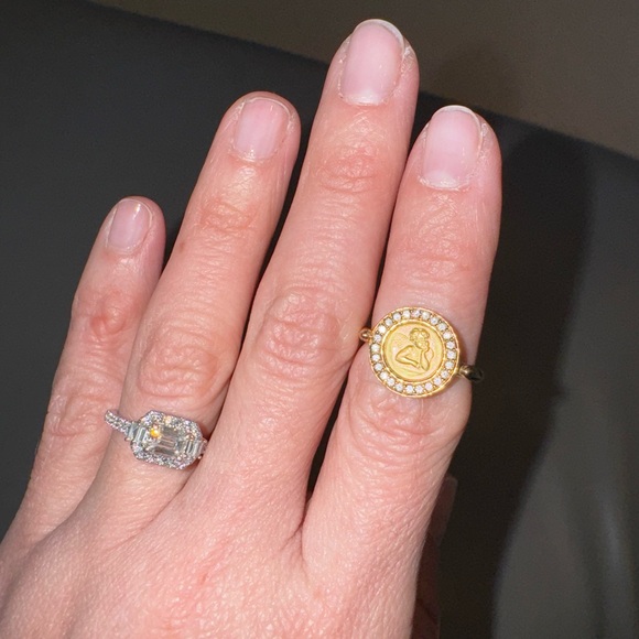 *SOLD*Temple St Clair Angel Solid 18kt Ring 6.5 [Retail $2700] - Picture 2 of 6